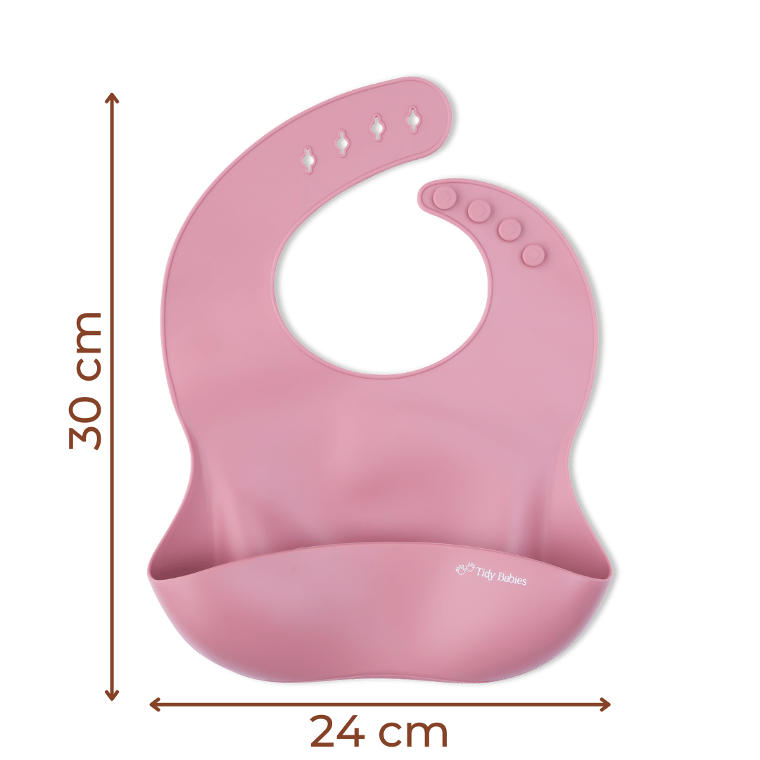 Silicone Baby Mealtime Feeding Bib In Perfect Pastel Colour Options - Silicone Bibs