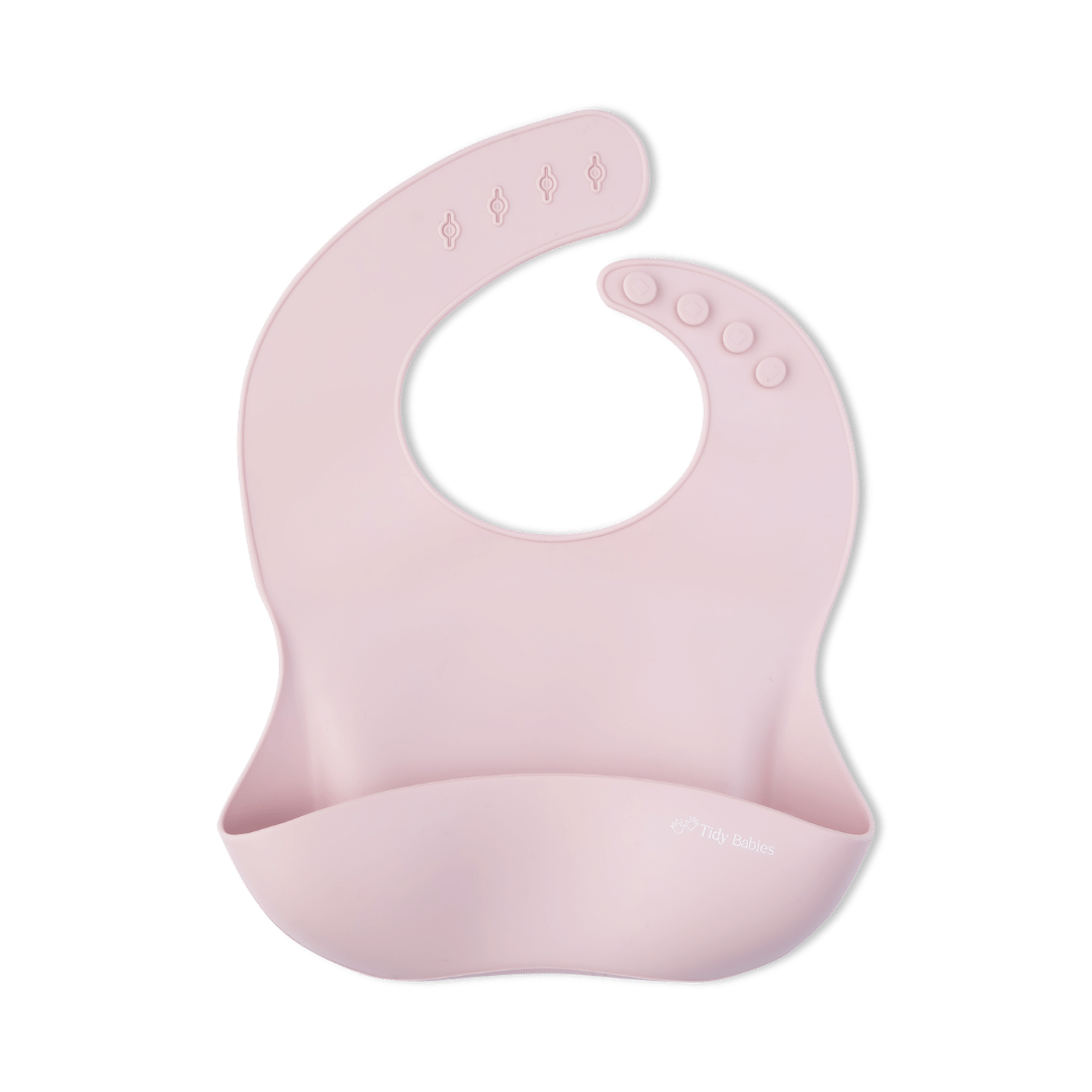 Silicone Baby Mealtime Feeding Bib In Perfect Pastel Colour Options - Silicone Bibs