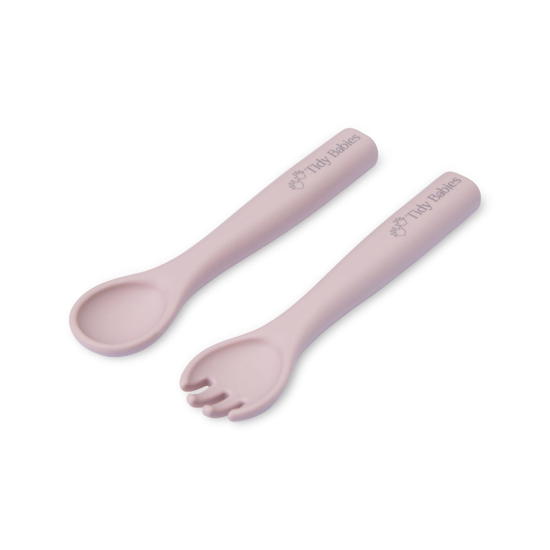 Silicone Baby Spoon & Fork Cutlery Set - Cutlery Silicone Baby Spoon & Fork Set – Soft Bpa-free Utensils for Self-feeding