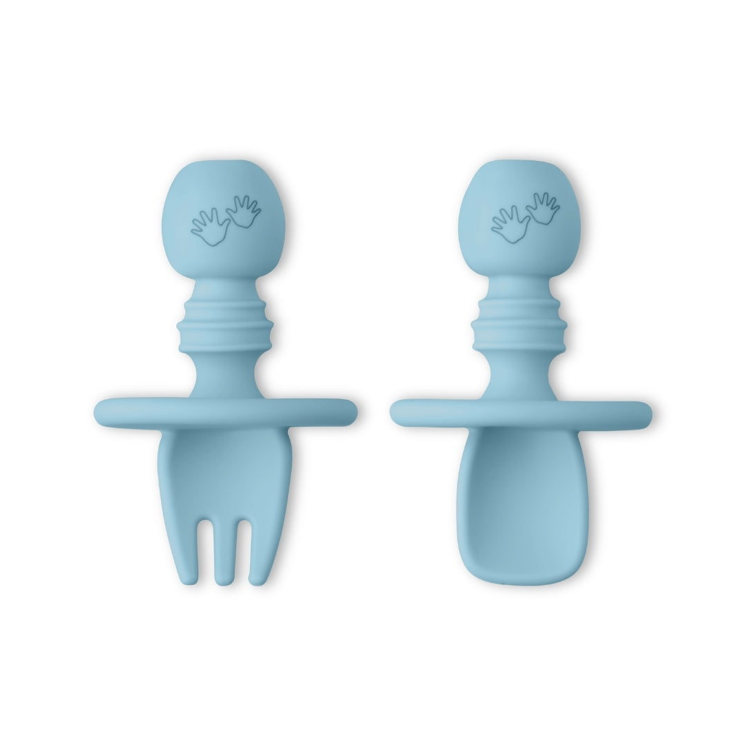 Baby Led Weaning Silicone Spoon & Fork Cutlery Set