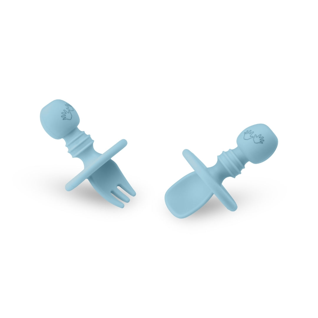 Baby Led Weaning Silicone Spoon & Fork Cutlery Set