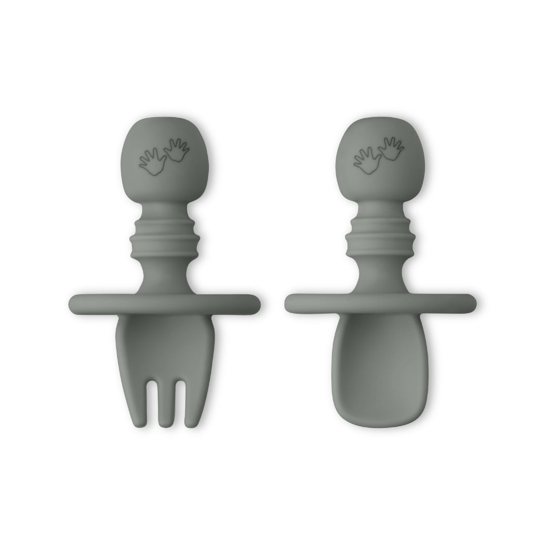 Baby Led Weaning Silicone Spoon & Fork Cutlery Set