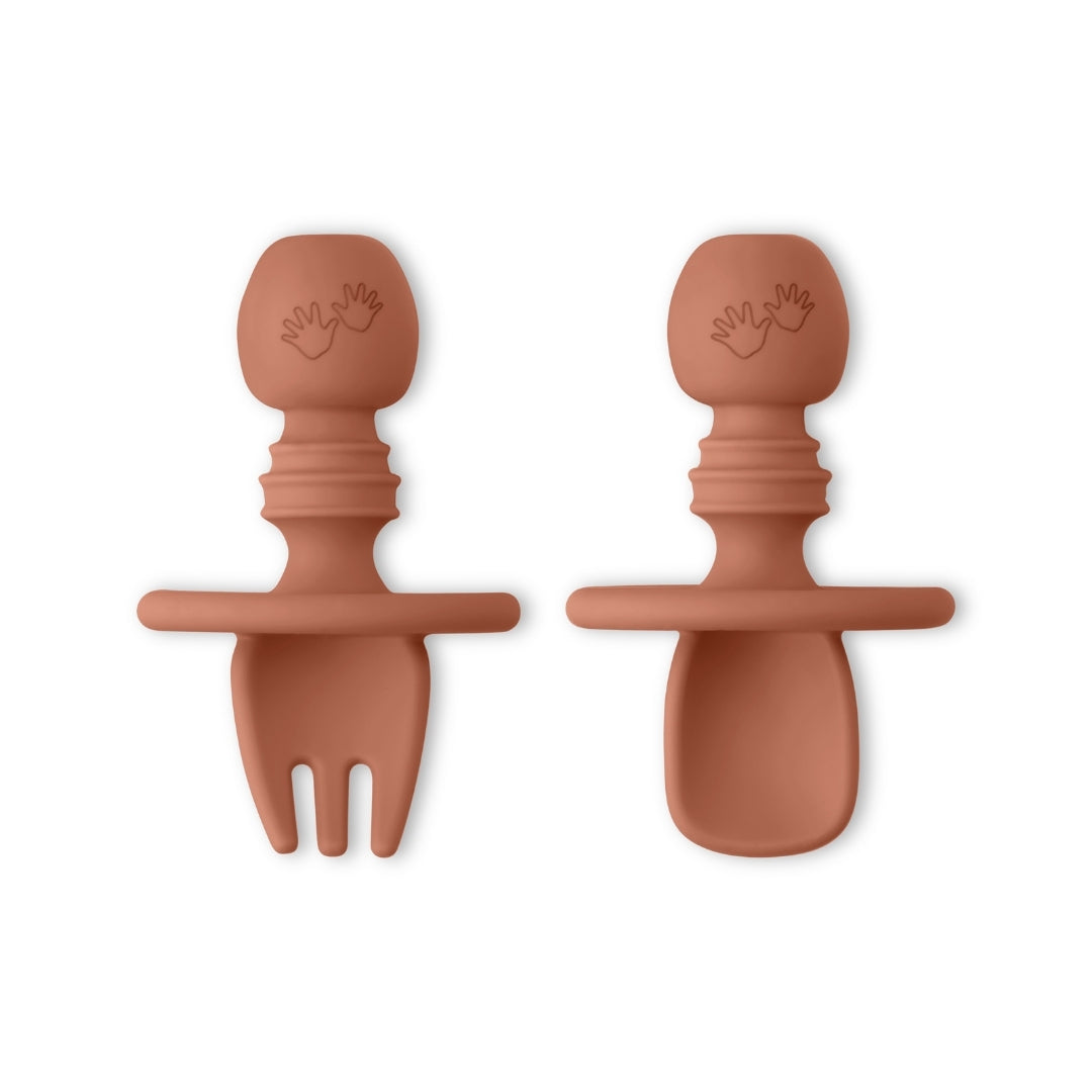 Baby Led Weaning Silicone Spoon & Fork Cutlery Set