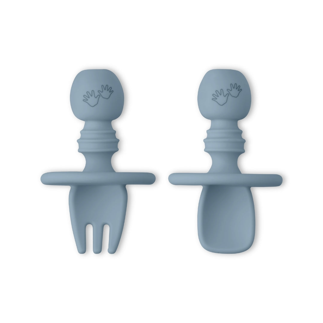 Baby Led Weaning Silicone Spoon & Fork Cutlery Set