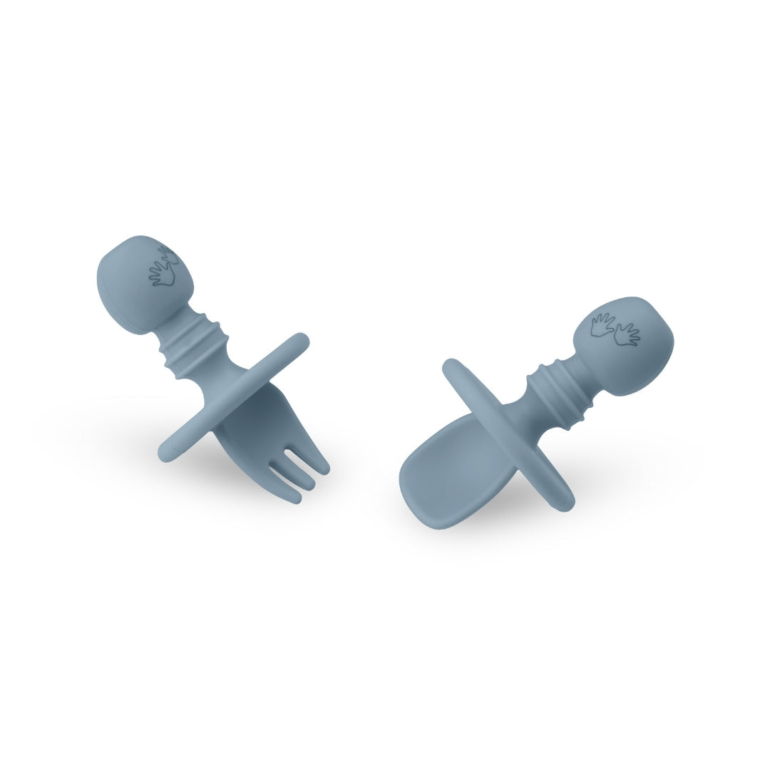 Baby Led Weaning Silicone Spoon & Fork Cutlery Set