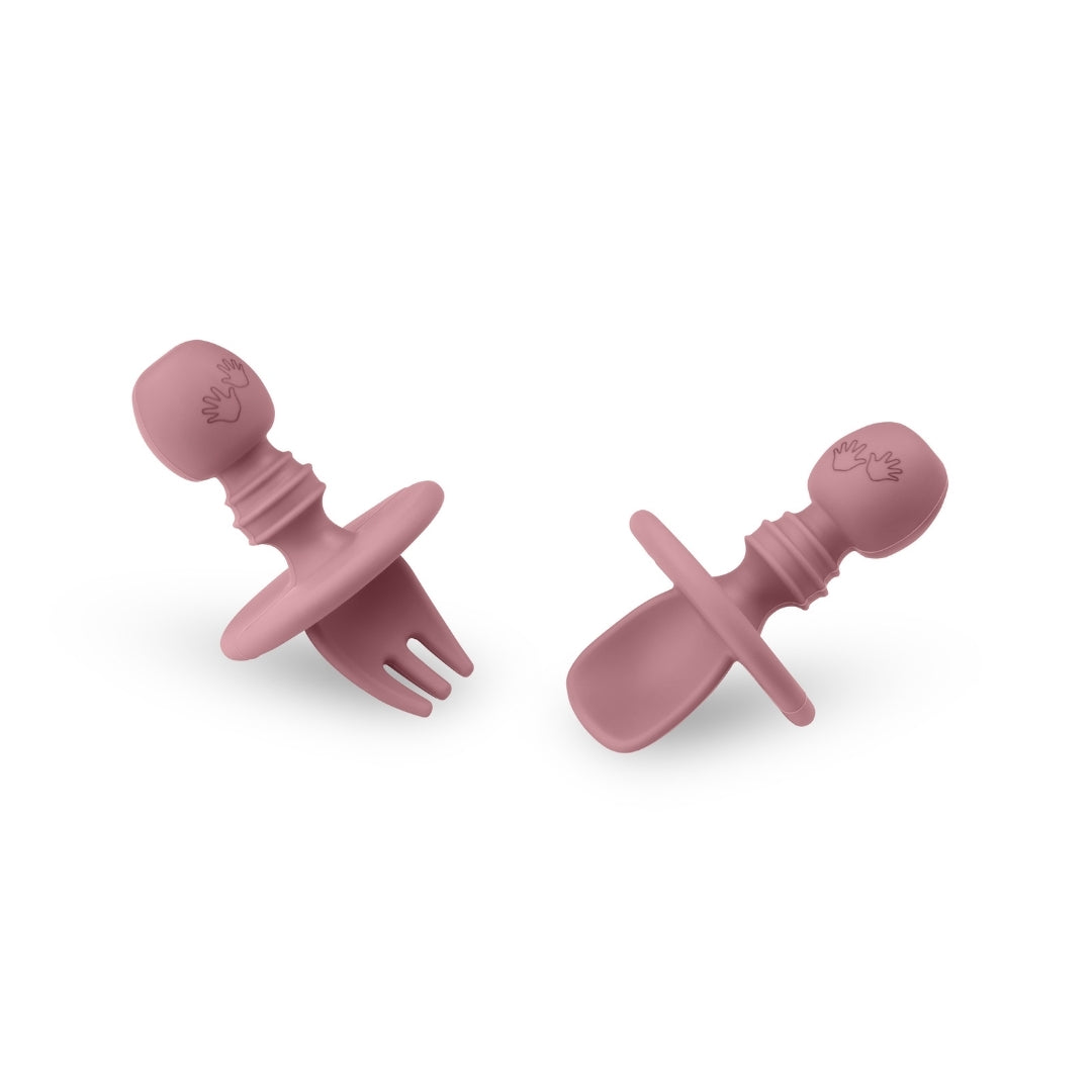 Baby Led Weaning Silicone Spoon & Fork Cutlery Set