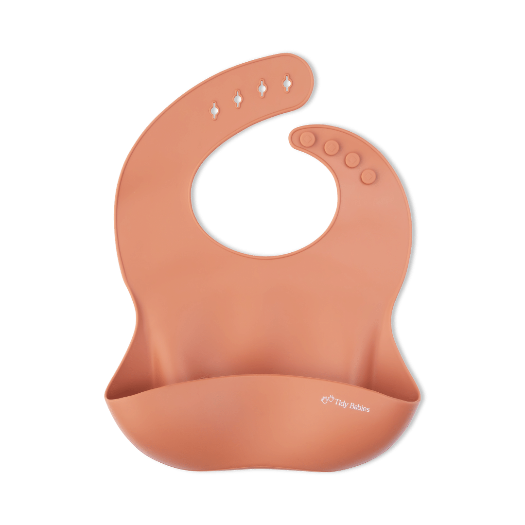 Silicone Baby Mealtime Feeding Bib In Perfect Pastel Colour Options - Silicone Bibs