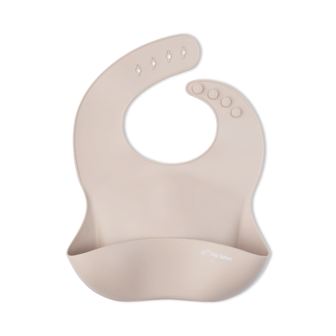 Silicone Baby Mealtime Feeding Bib In Perfect Pastel Colour Options - Silicone Bibs