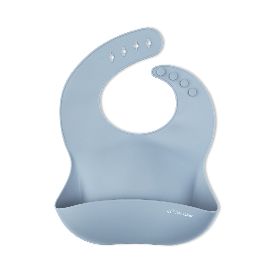 Silicone Baby Mealtime Feeding Bib In Perfect Pastel Colour Options - Silicone Bibs