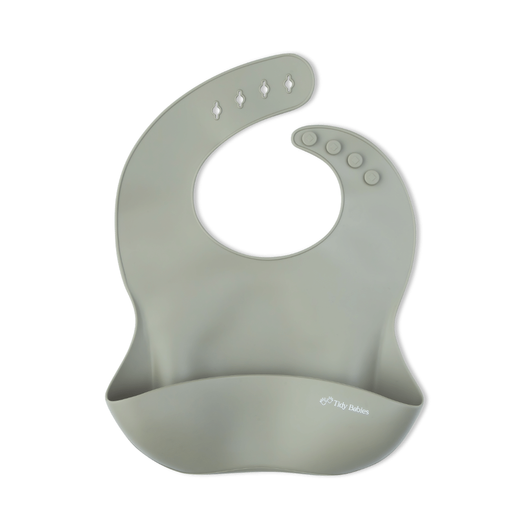 Silicone Baby Mealtime Feeding Bib In Perfect Pastel Colour Options - Silicone Bibs