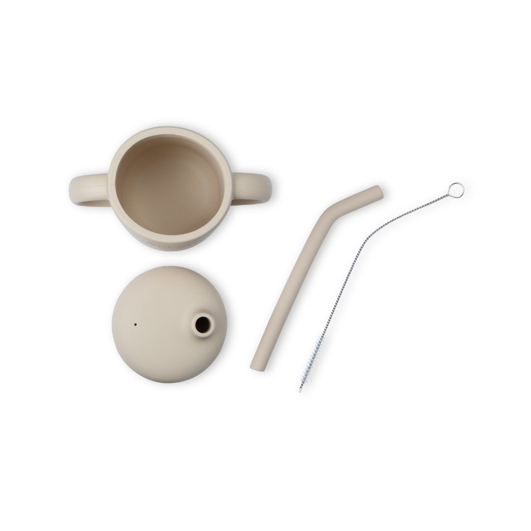 Silicone Baby Straw Sippy Cup with Handles - Silicone Drinking Cups Silicone Baby Straw Sippy Cup – Bpa-free & Easy-grip Handles