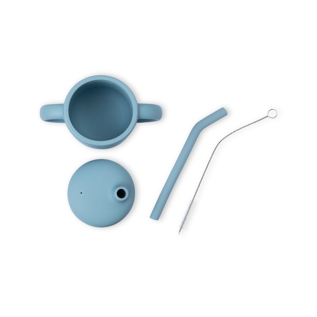 Silicone Baby Straw Sippy Cup with Handles - Silicone Drinking Cups Silicone Baby Straw Sippy Cup – Bpa-free & Easy-grip Handles