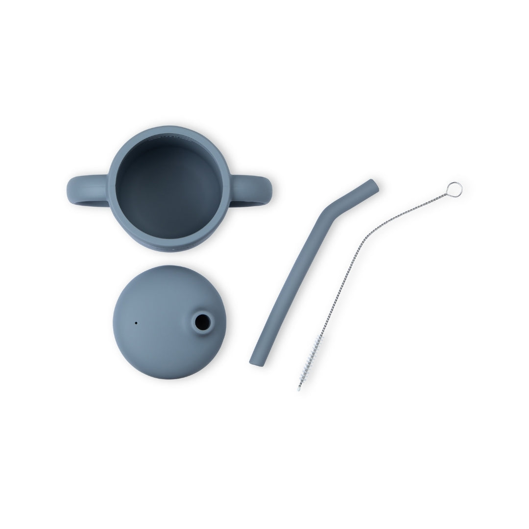 Silicone Baby Straw Sippy Cup with Handles - Silicone Drinking Cups Silicone Baby Straw Sippy Cup – Bpa-free & Easy-grip Handles