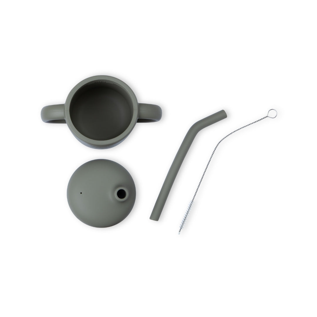 Silicone Baby Straw Sippy Cup with Handles - Silicone Drinking Cups Silicone Baby Straw Sippy Cup – Bpa-free & Easy-grip Handles