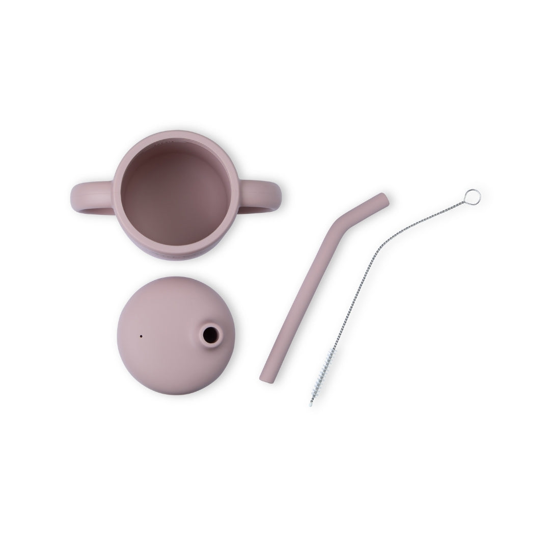 Silicone Baby Straw Sippy Cup with Handles - Silicone Drinking Cups Silicone Baby Straw Sippy Cup – Bpa-free & Easy-grip Handles