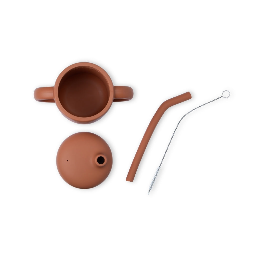 Silicone Baby Straw Sippy Cup with Handles - Silicone Drinking Cups Silicone Baby Straw Sippy Cup – Bpa-free & Easy-grip Handles
