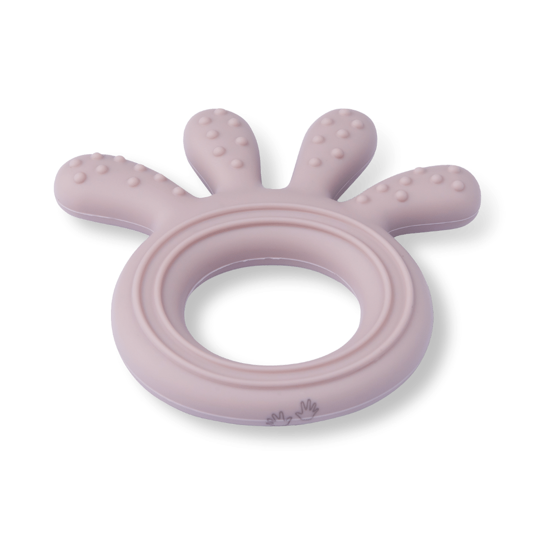 Silicone Baby Teether Octopus Shape - Soothing Ring Teething Chew Toy - Musk - Silicone Teether