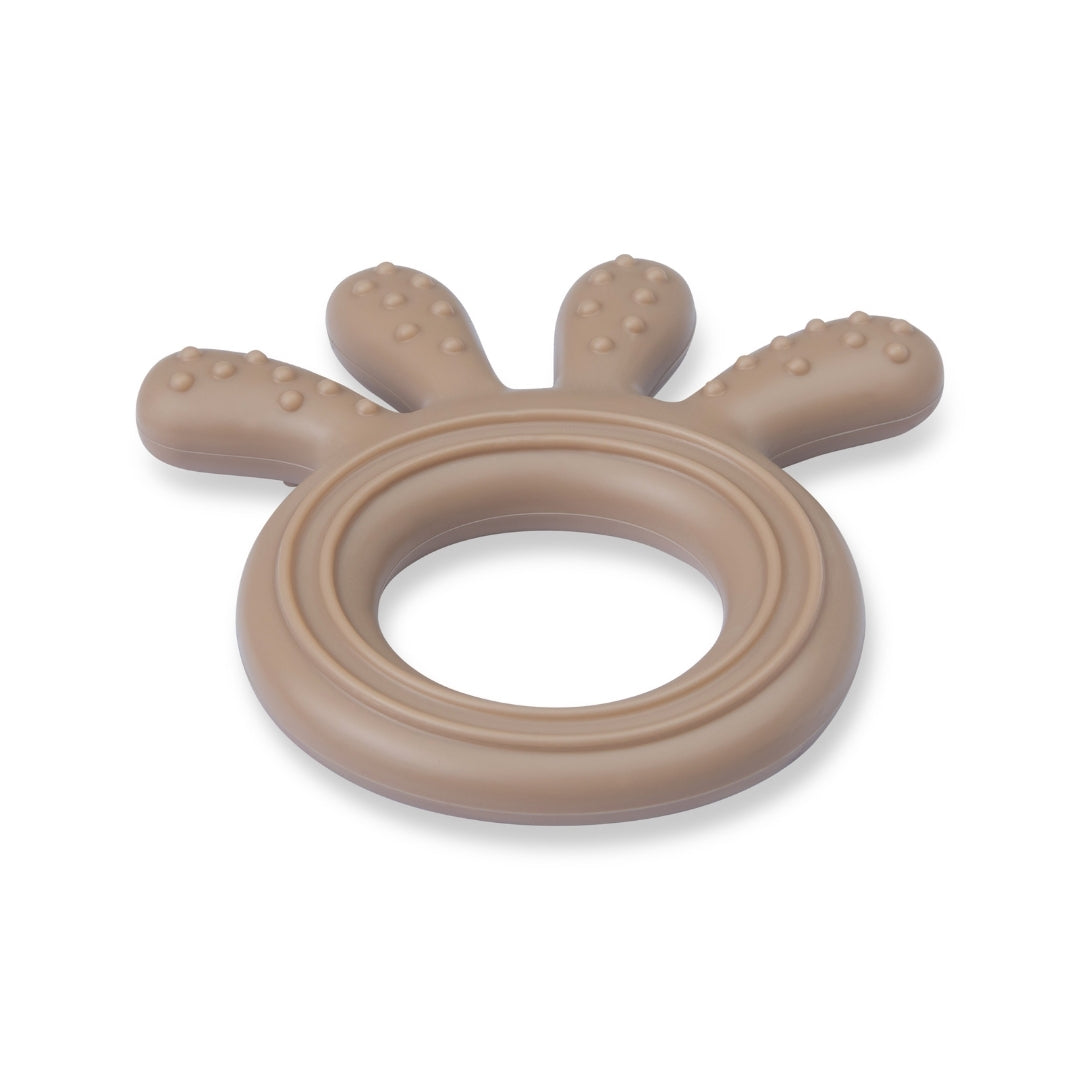 Silicone Baby Teether Octopus Shape - Taupe Brown - Silicone Teether Silicone Baby Teether – Soft Octopus Shape Bpa-free Teething Toy