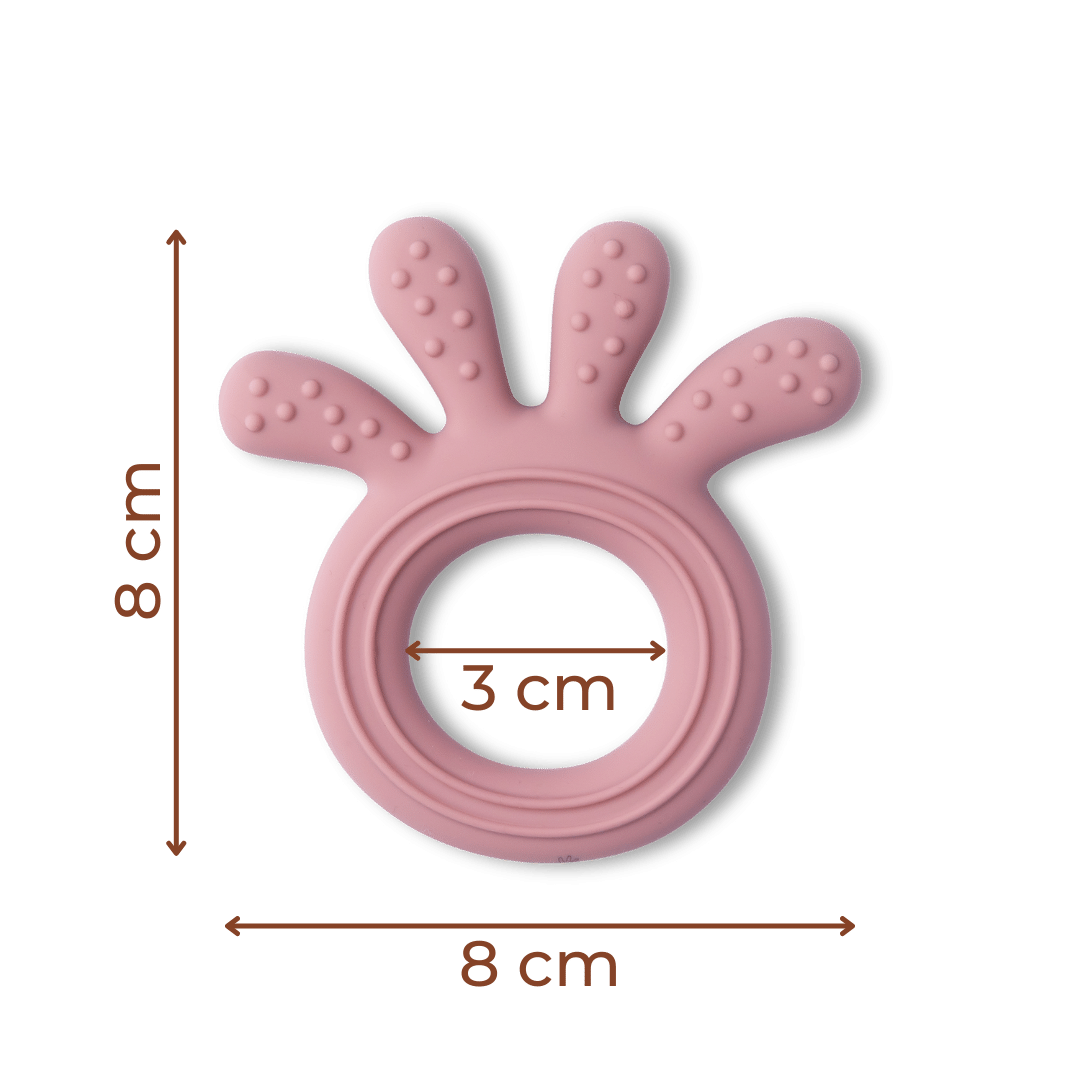 Silicone Baby Teether Octopus Shape - Soothing Ring Teething Chew Toy - Silicone Teether
