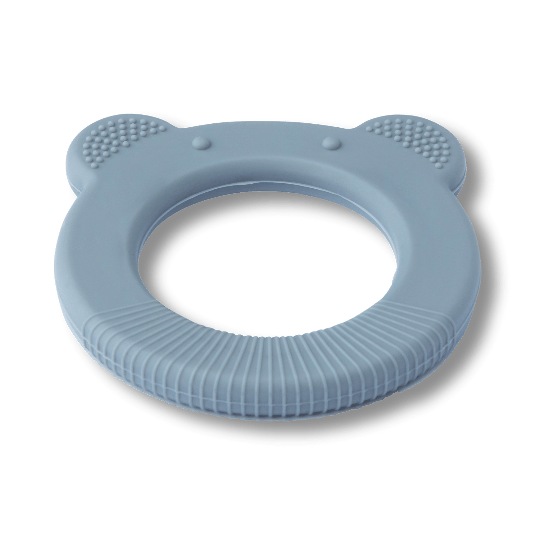 Silicone Baby Teether Teddy Bear - Slate - Silicone Teether Silicone Teddy Bear Baby Teether – Bpa-free Chew Toy for Gums