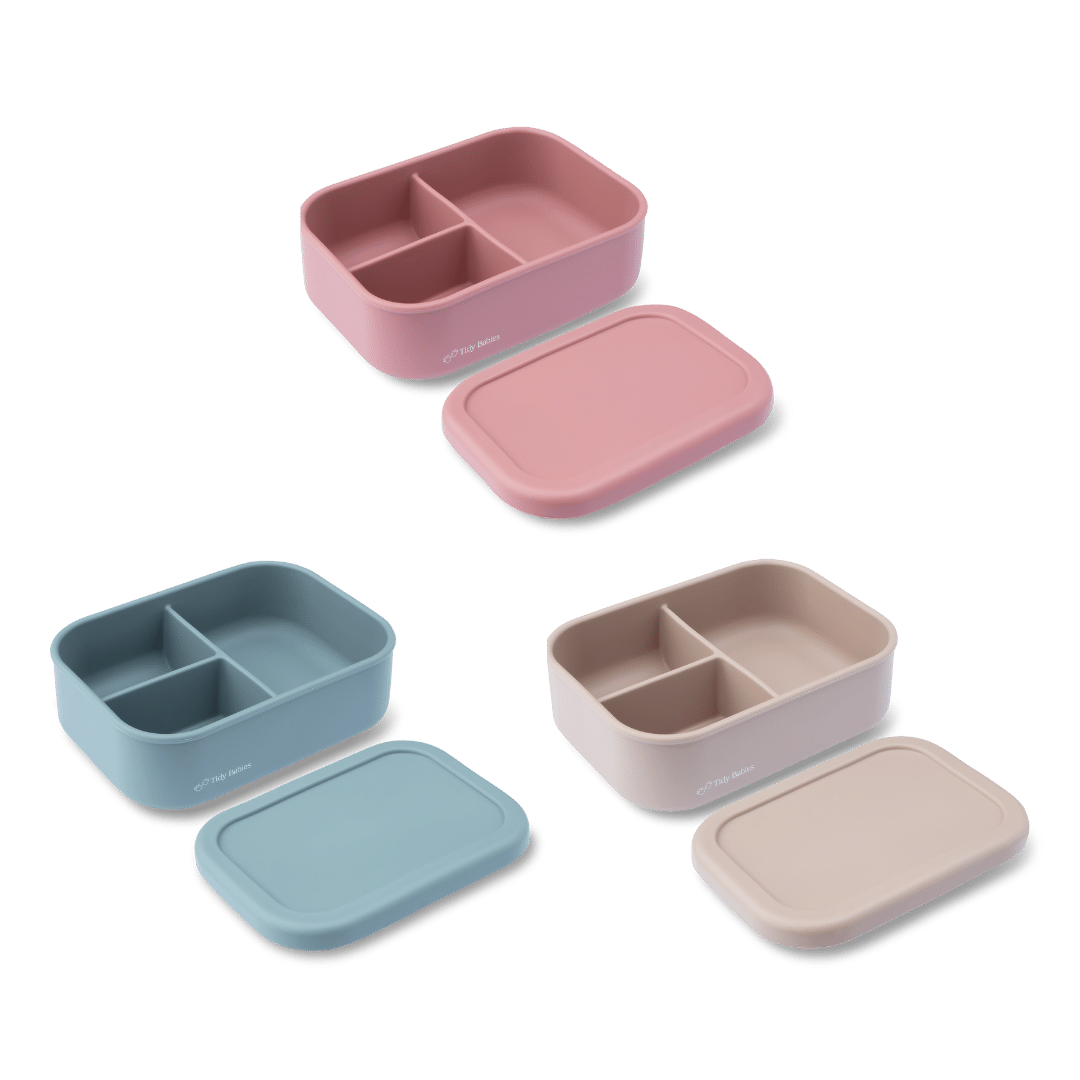 Silicone Bento Lunch Box - Divided Food Container With Lid - Lunch Box