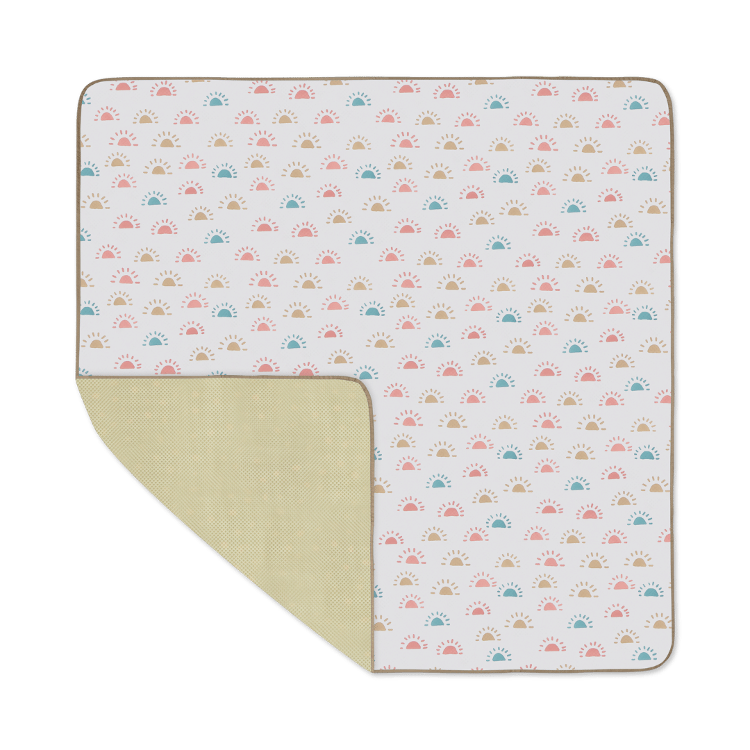 Splat Mat Messy Floor Mealtime Cover Perfect For Keeping Floors Clean - Sunrise Sunset - Floor Mat